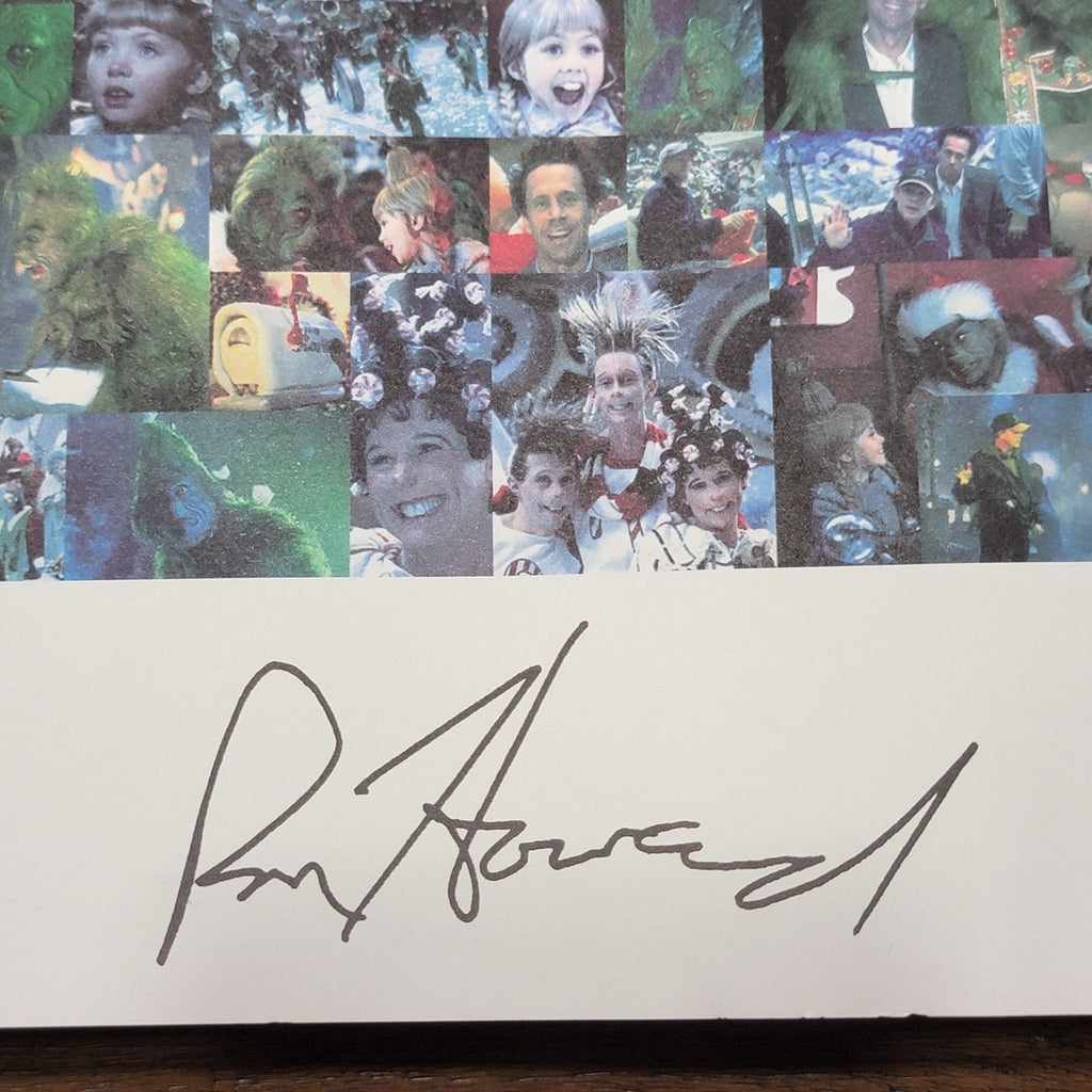 VTG The Grinch Movie Poster w/ Ron Howard & Brian Grazer Autograph (preprint)