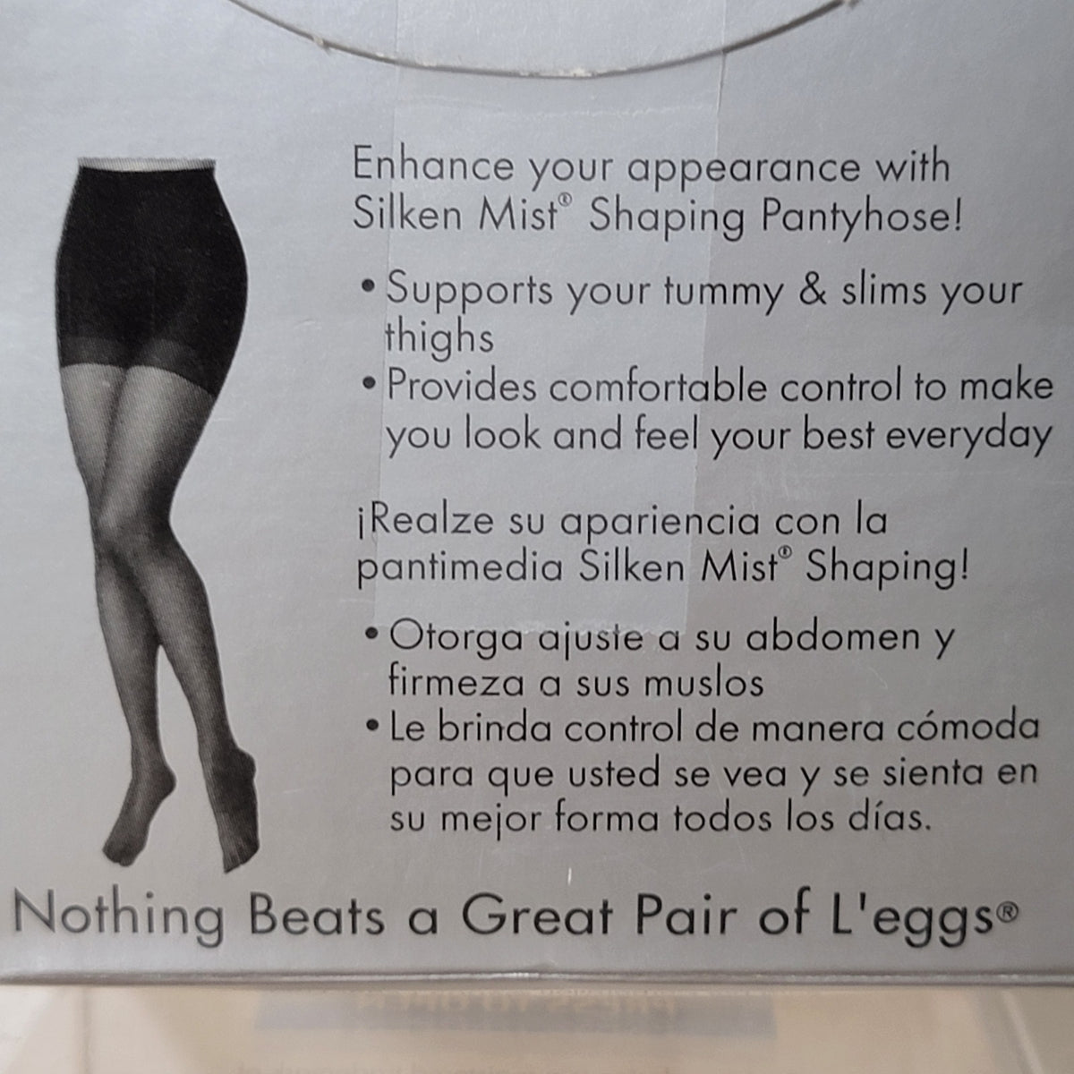 L'eggs SilkenMist Shaper - Size Q Black NEW