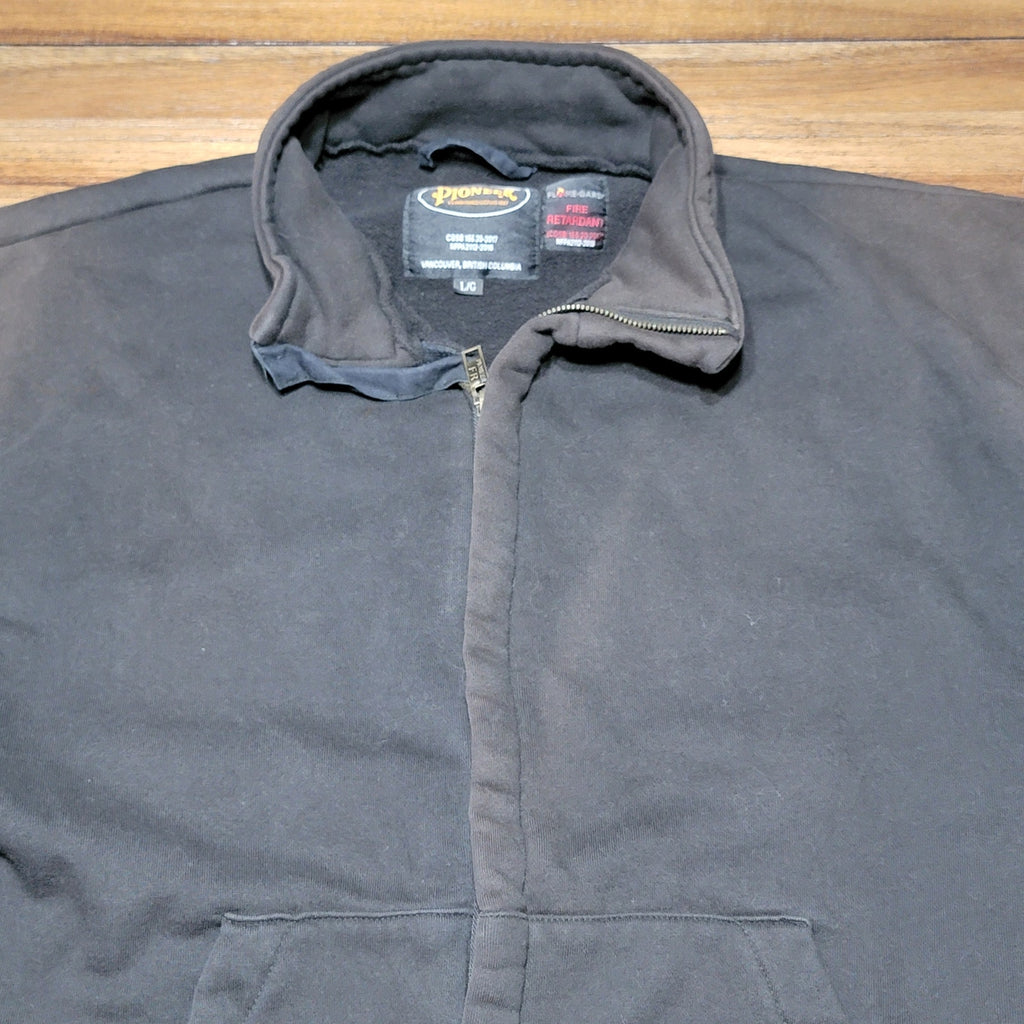 Pioneer Flame Guard Fire Retardant Full Zip Black Unisex Jacket - Size Large