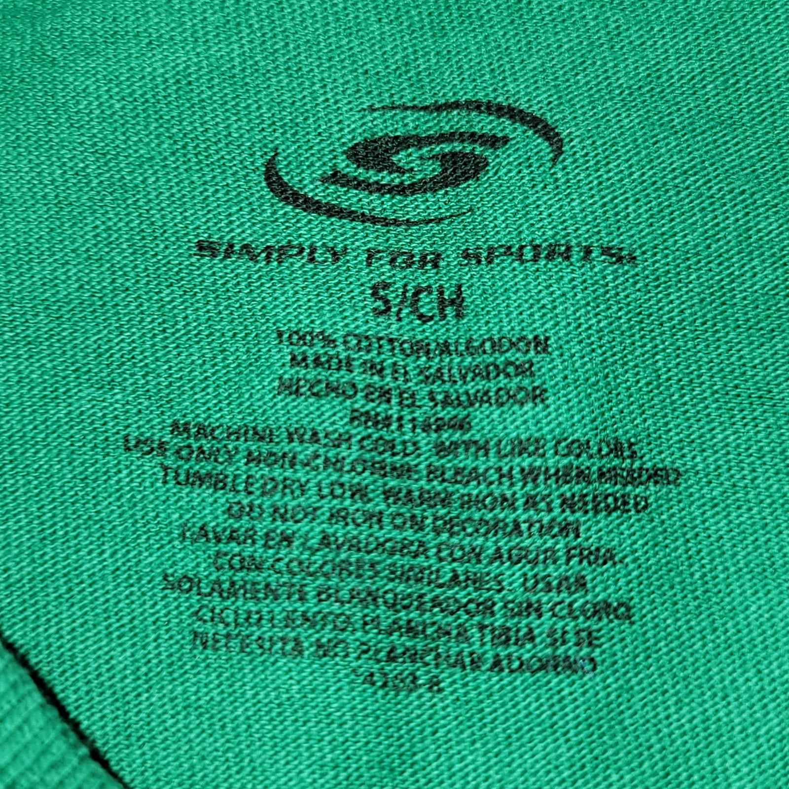 Simply For Sports Green Unisex Tee "Mexicana Futbol" - Size Small