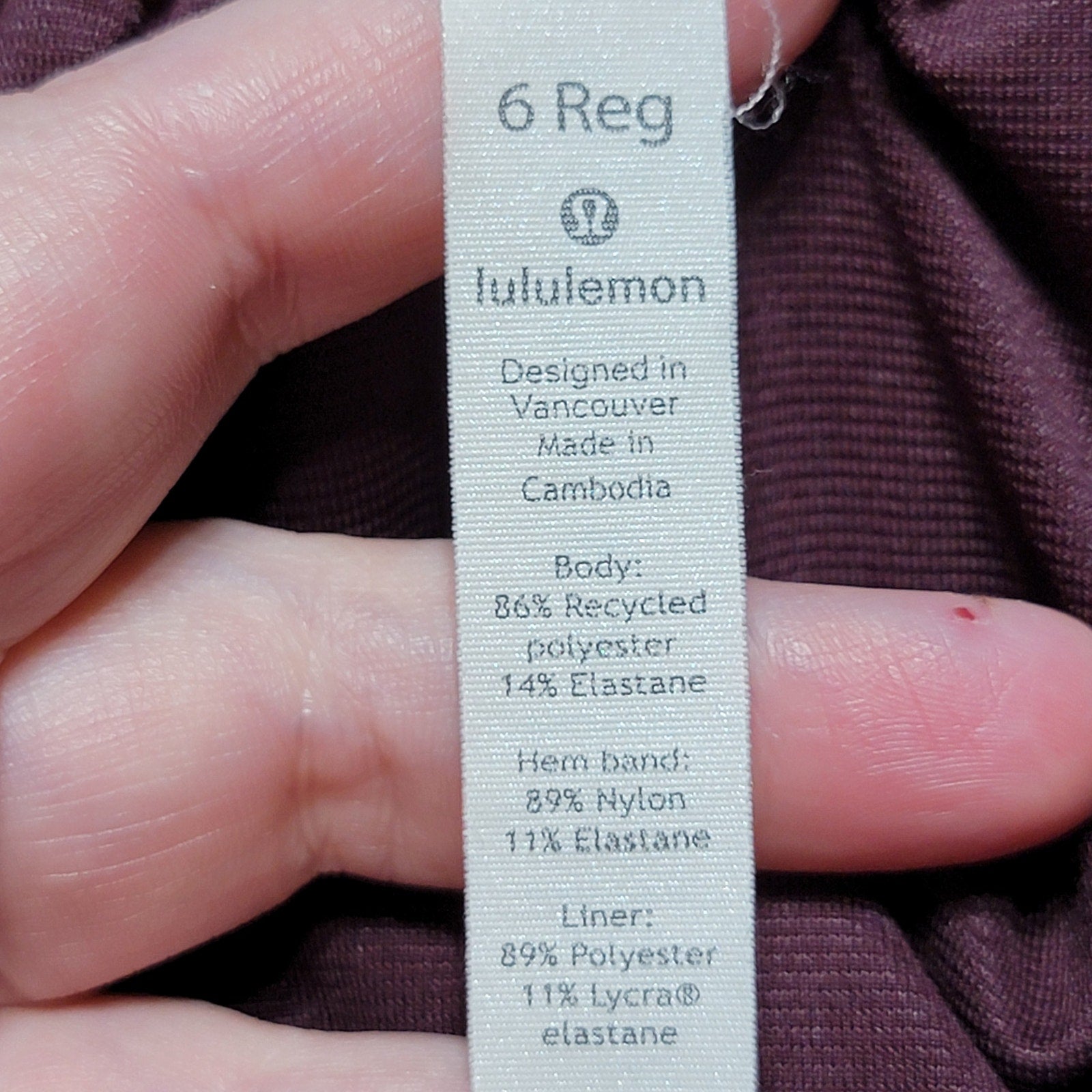 Lululemon Burgundy Shorts - Size 6 Reg