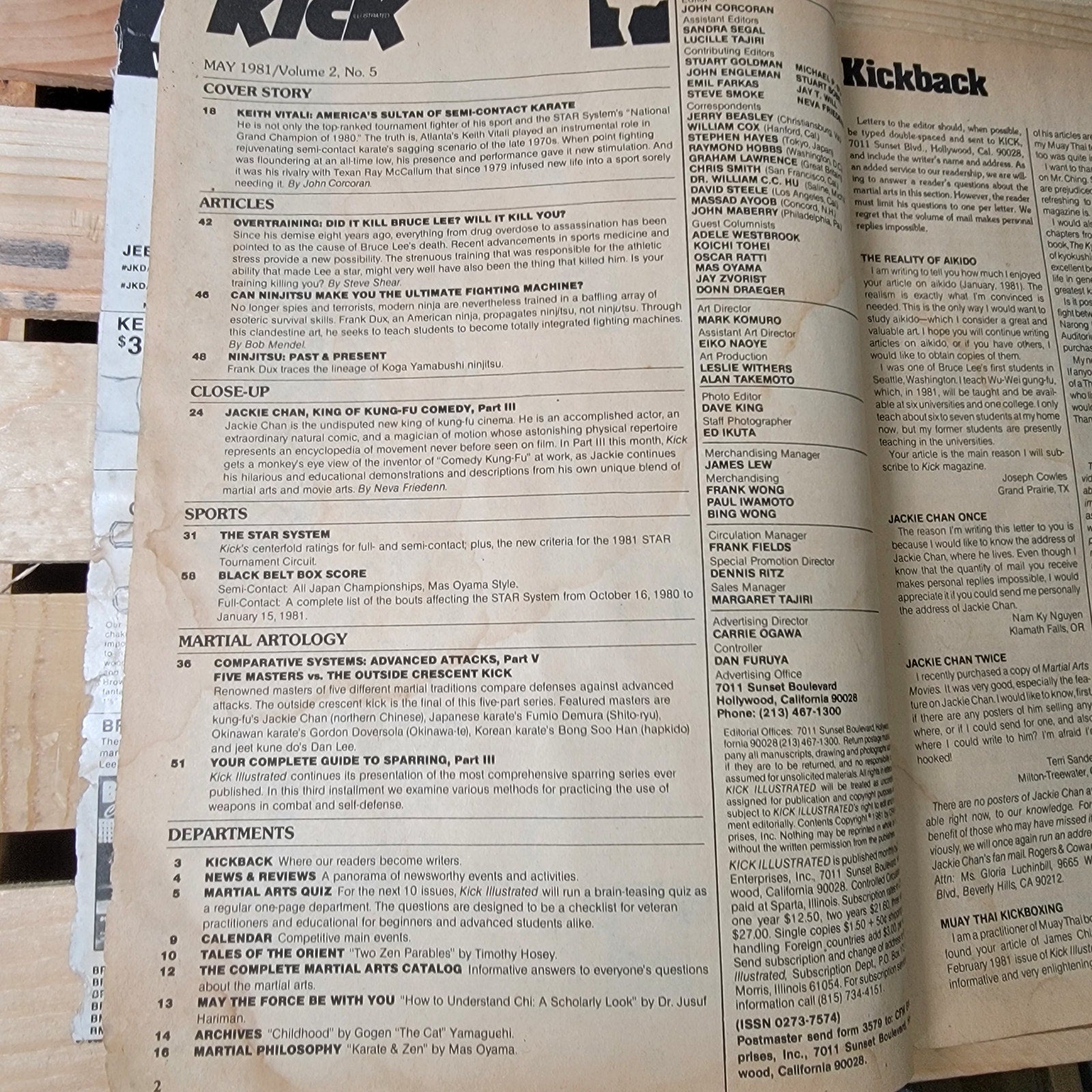 VINTAGE Kick Illustrated: Keith Vitali - May 1981