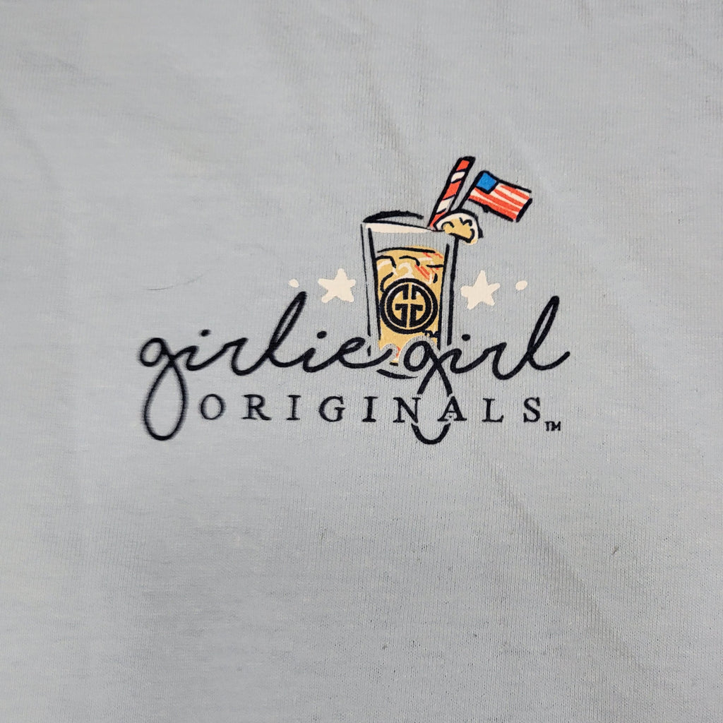 Girlie Girl Originals Blue Tee "All American Girl" Beach Set - Size XXL