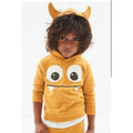 Baby Gap LS Yellow Monster Horned Hoodie - Size 2 Years (24M)