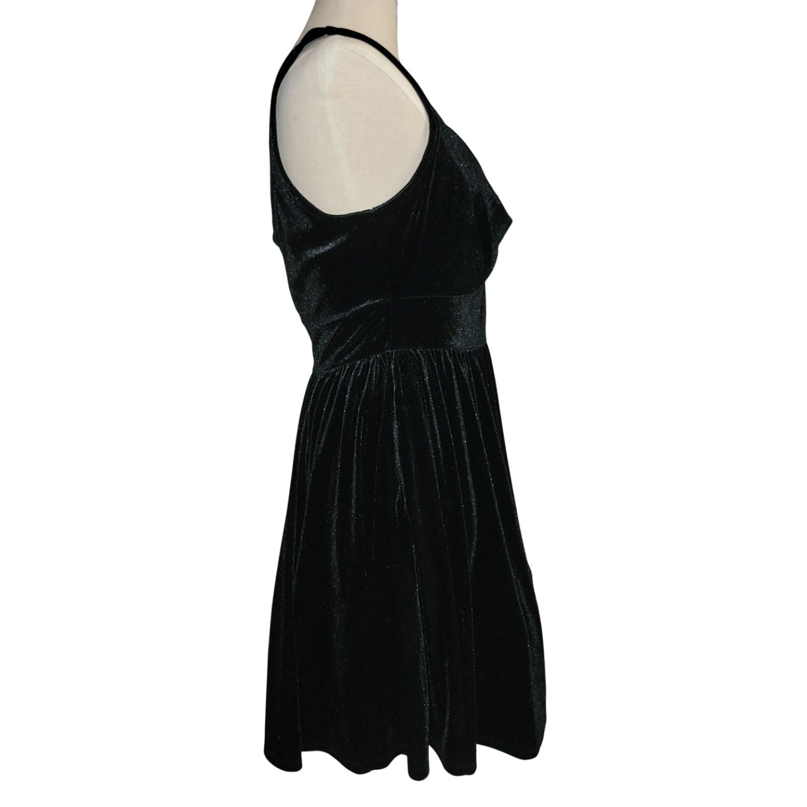 Retro Chic by Torrid Black Velvet Dress - Size 0