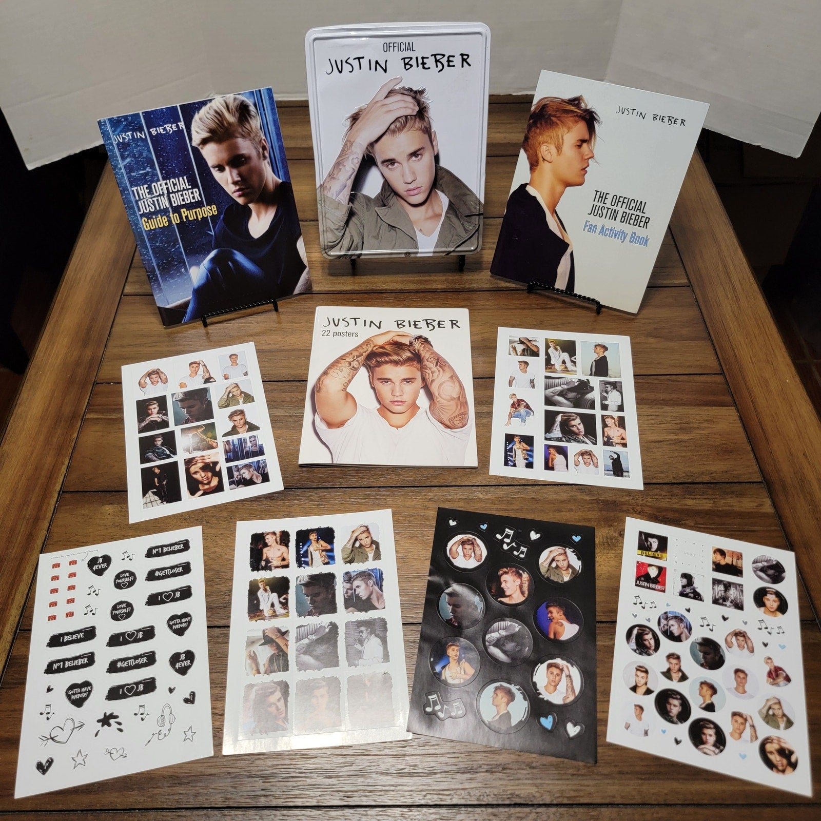 2016 Official Justin Bieber Fan Pack Tin - NEW, Opened.