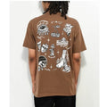 Foos Gone Wild Brown Unisex Tee w/ Tattoo Inspired Graphics - Size XL