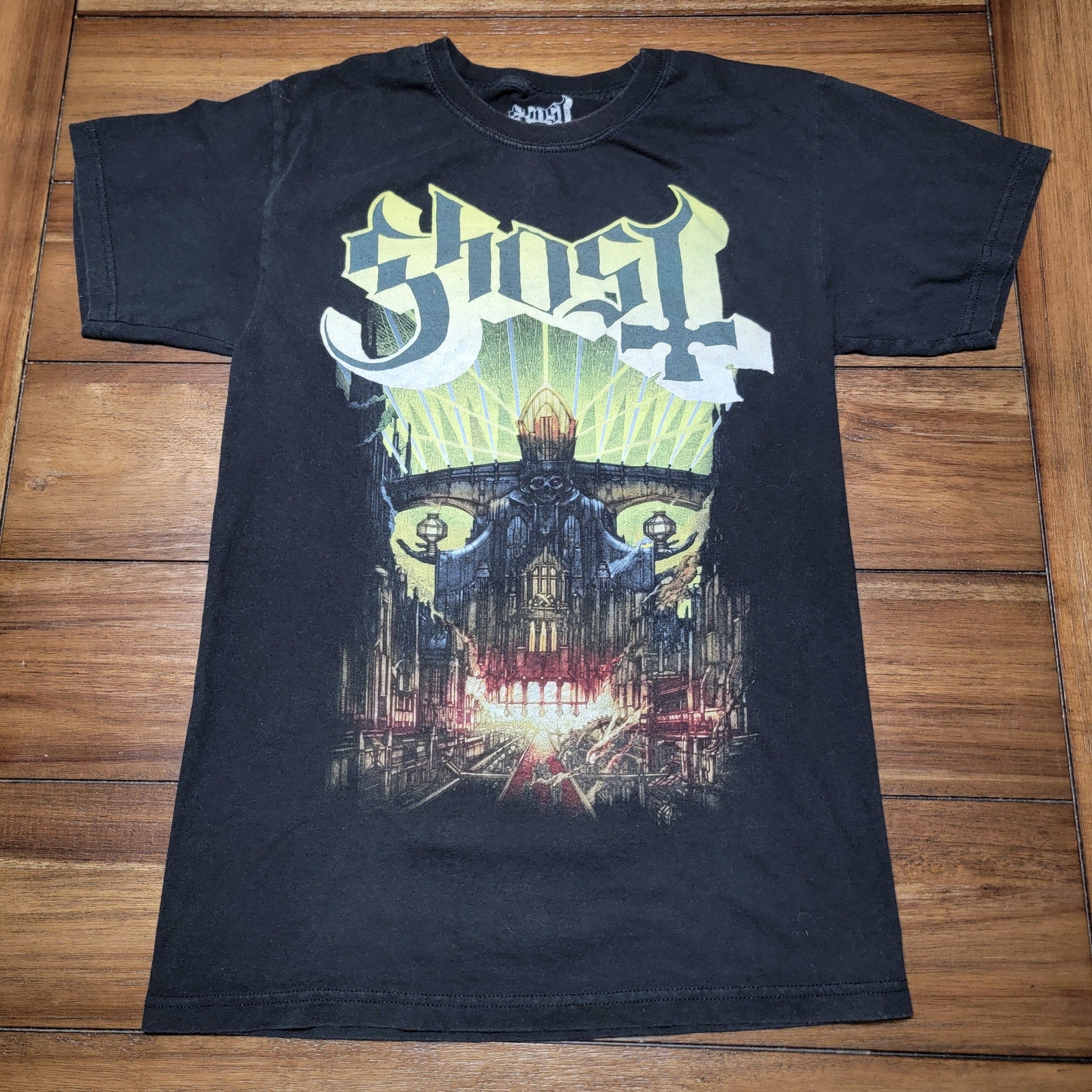 Ghost Black Unisex Tee 2015 Meliora - Size Small