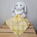 Little Beginnings White Puppy Plush & Yellow Dot Lovey - NWT