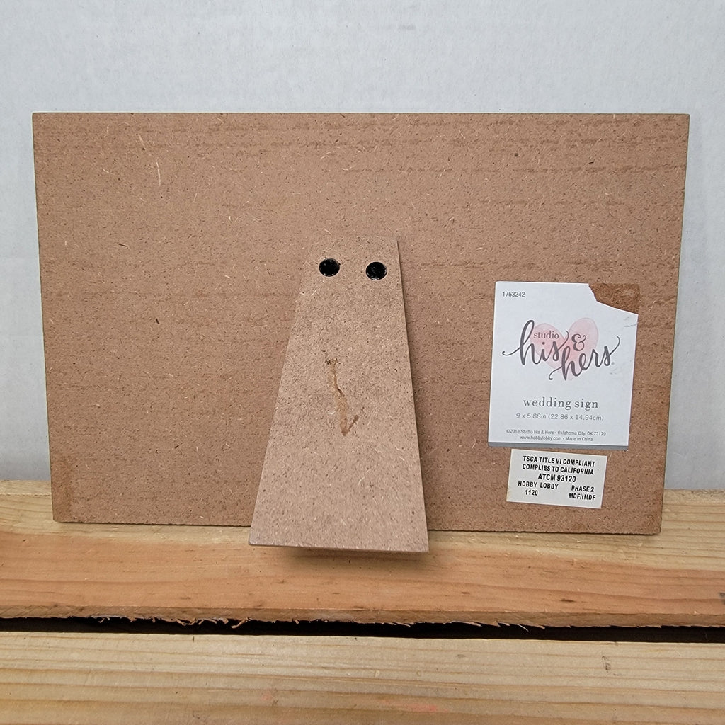 Home Wooden Sign "Sign A Heart"