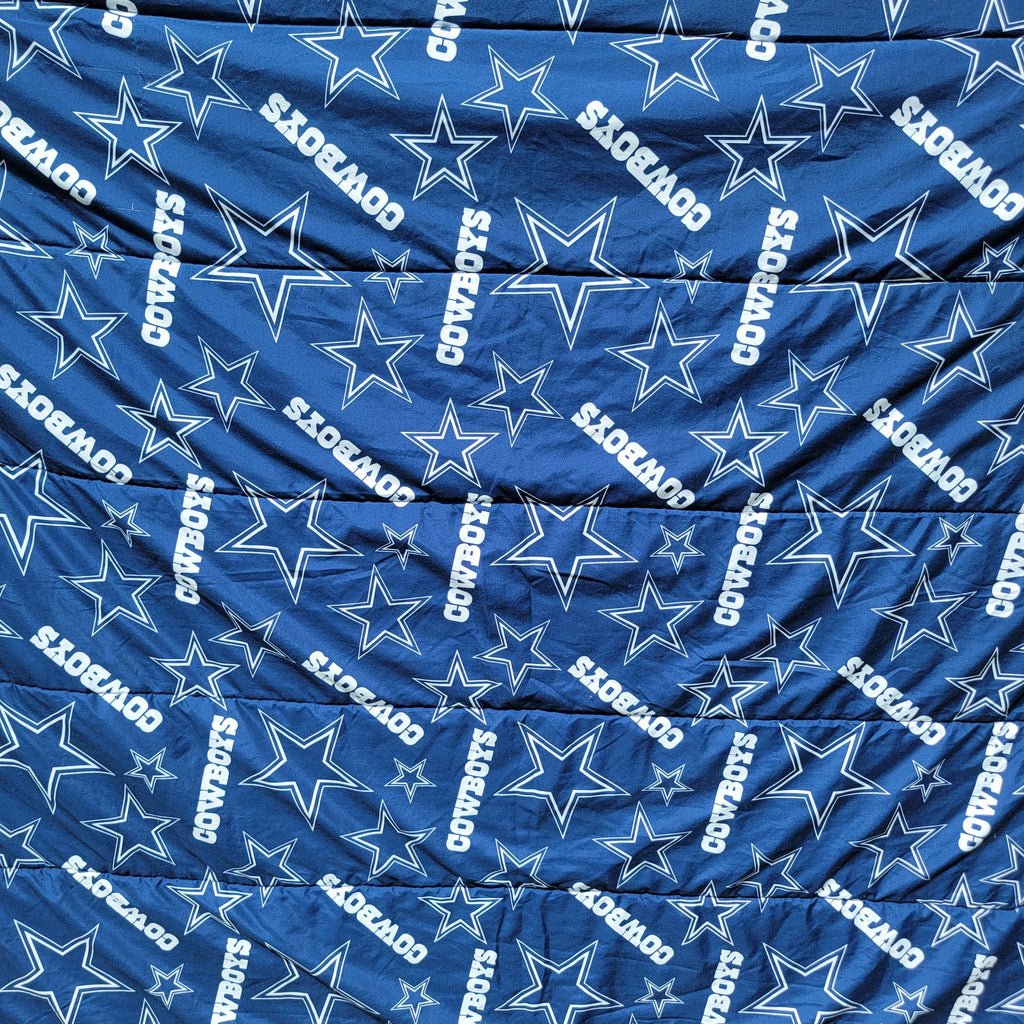 4Pc Dallas Cowboys Twin Size Comforter and Sheet Set + Throw