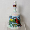 West Virginia Ceramic Souvenir Bell w/ Cardinal