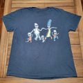 The Simpsons Black Unisex Tee Skeletal Simpsons - Size XL