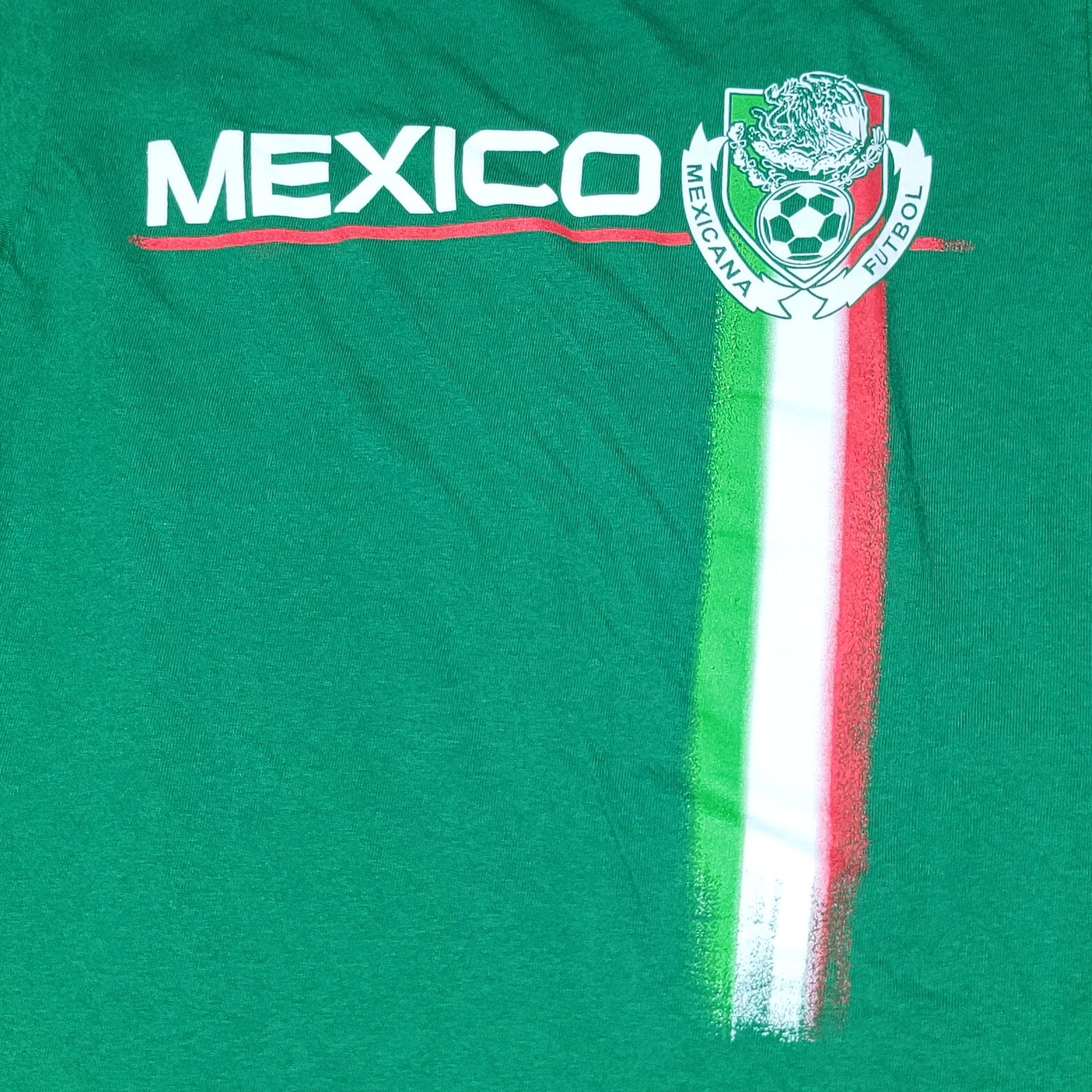 Simply For Sports Green Unisex Tee "Mexicana Futbol" - Size Small