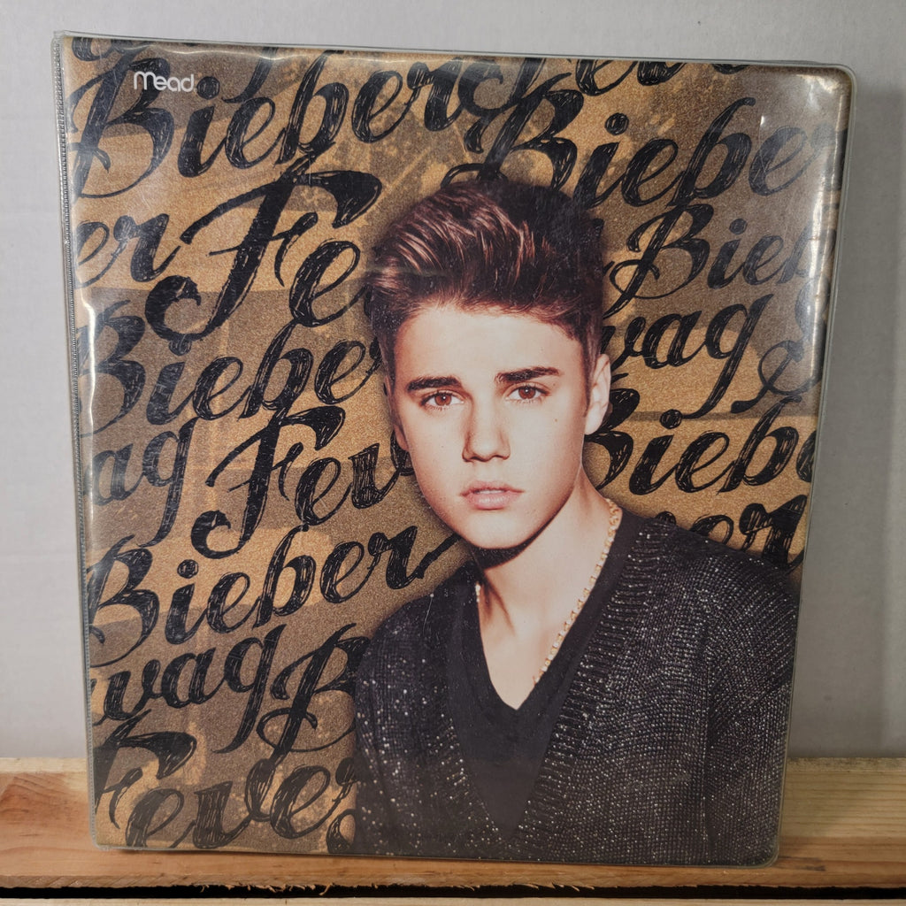 Justin Bieber Brown Binder w/ Dividers & Journal