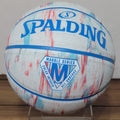Spalding Marble Series Color Infused Red White & Blue Basketball