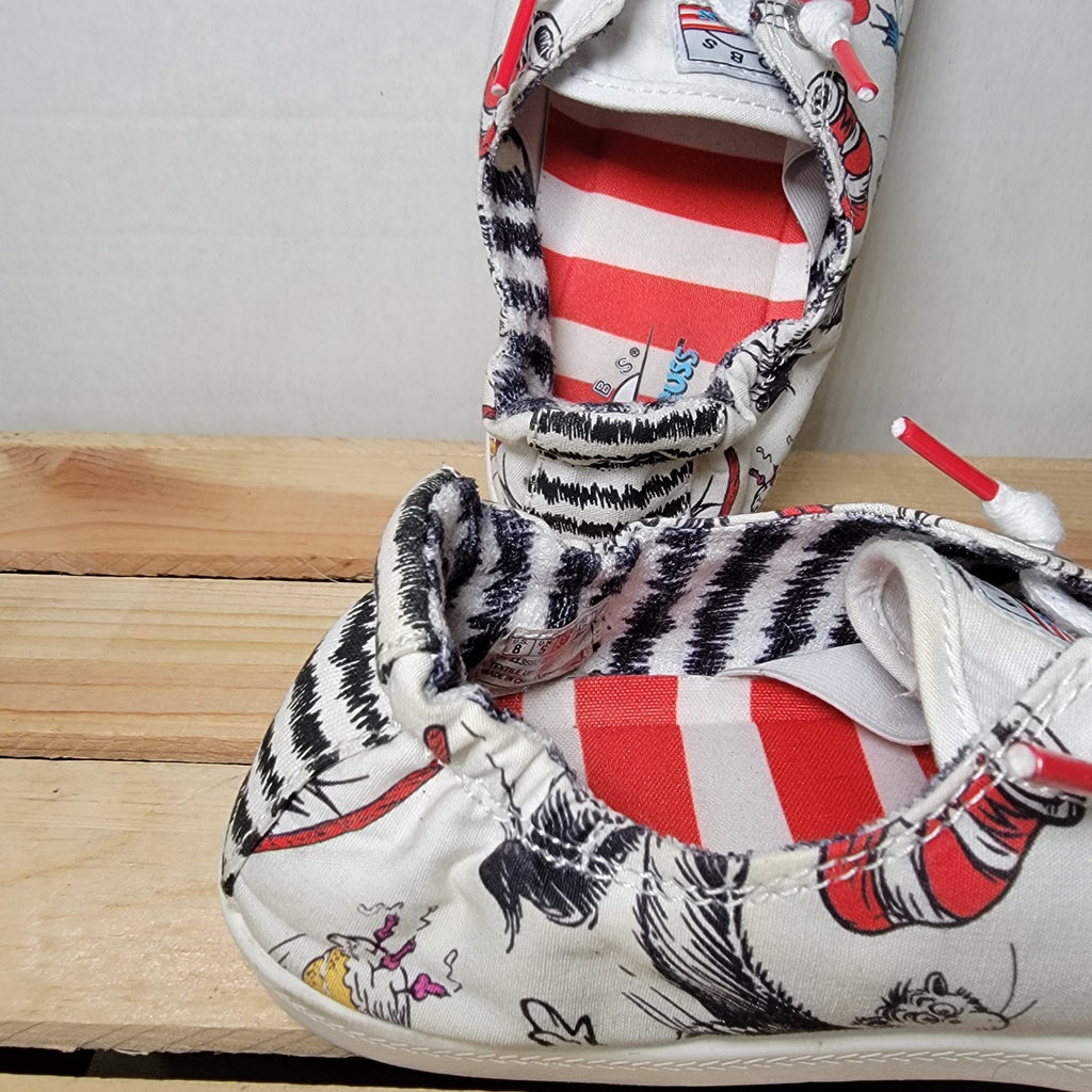 Dr. Seuss X Skechers Bobs Beach Bingo "Things Fall" Sneakers - Size 8
