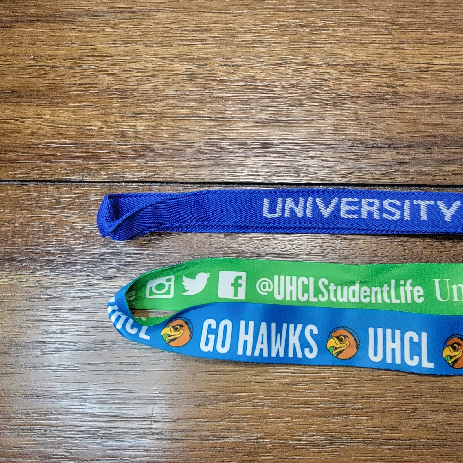 Set of 2 UHCL Lanyards (1 Embroidered)