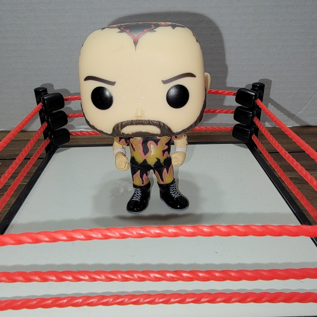 Set of 5 Funko POP! WWE RAW Wrestling Ring and 4 Vinyl Figures