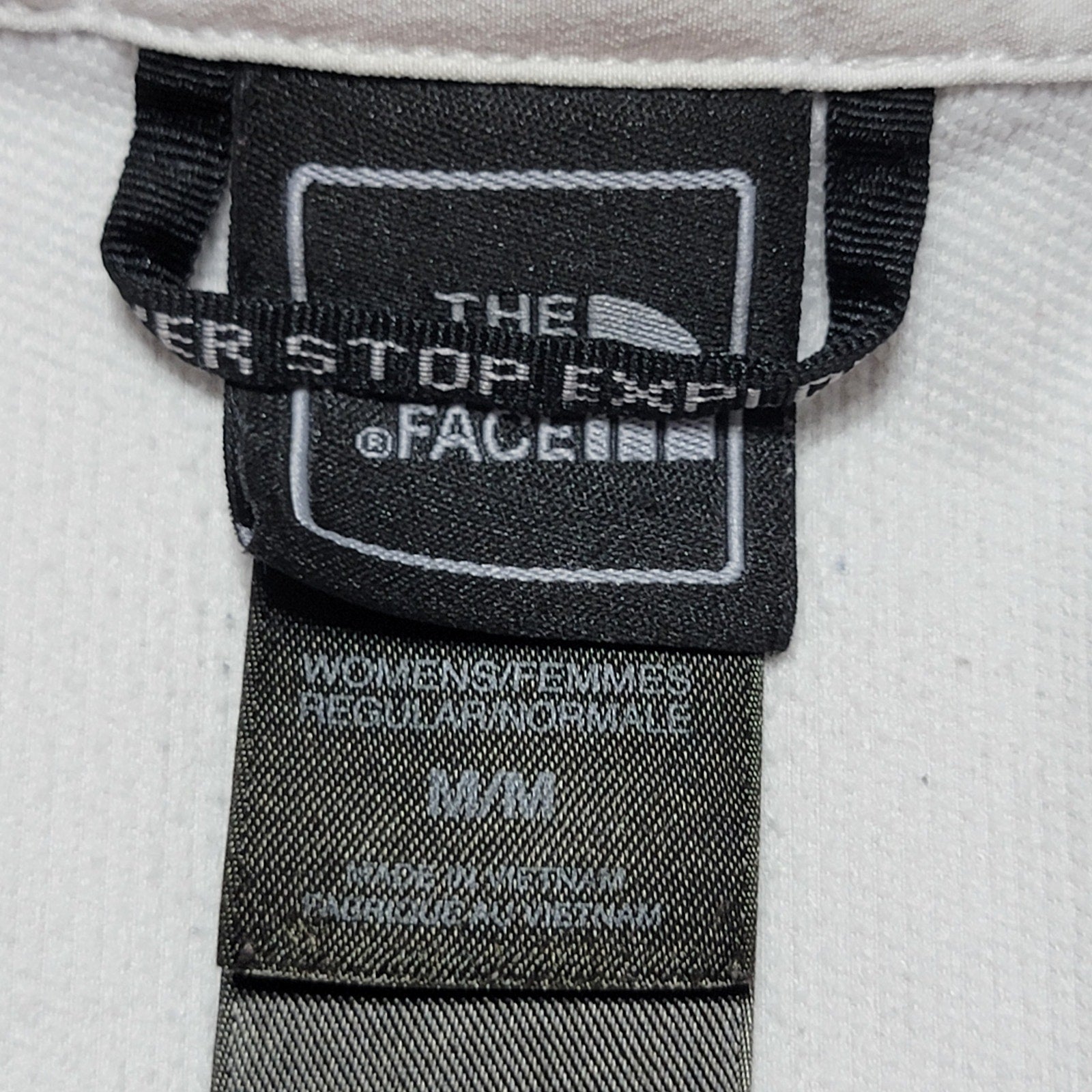 The North Face Full Zip White Athletic Jacket - Size Woman's Medium