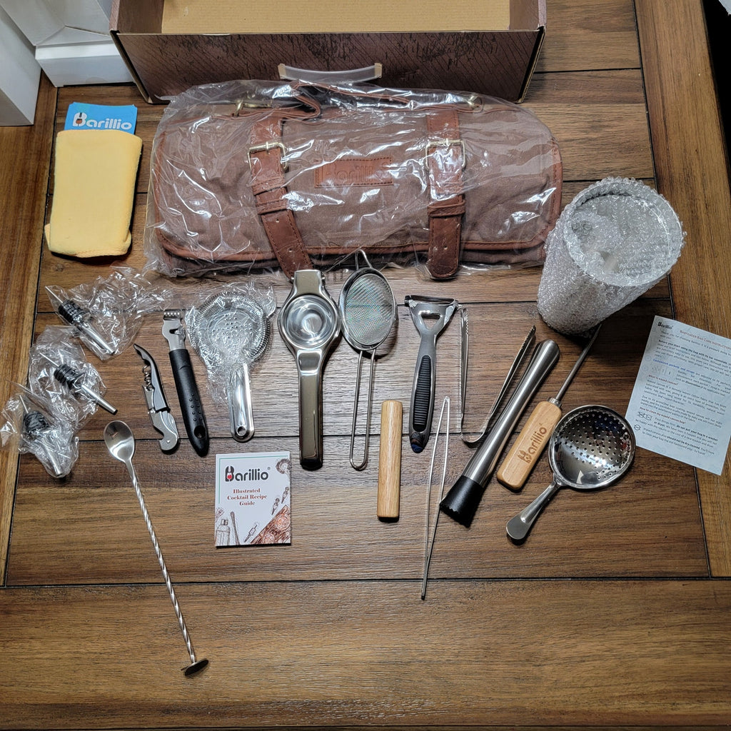 Barillio Bartender Roll Bag & Bar Tool Set - New In Box