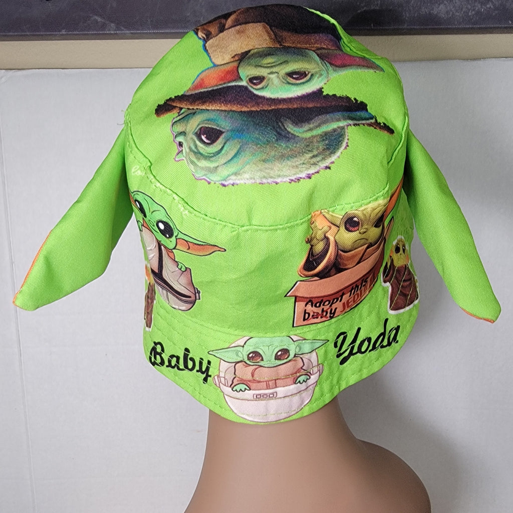 Star Wars Green Baby Yoda Adult Bucket Hat w/ Ears - NWOT