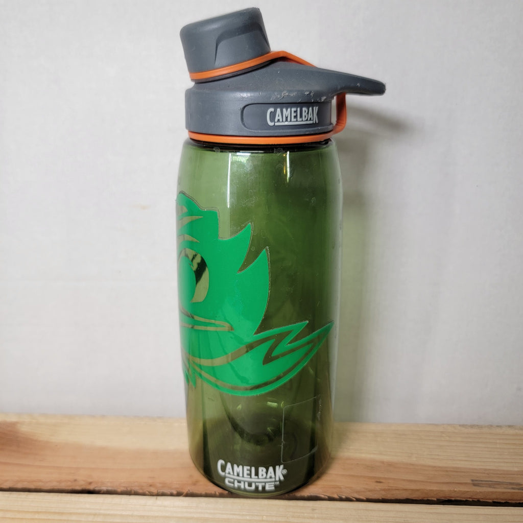 Camelbak Chute Green 32 oz Plastic Water Bottle w/ Oregon Ducks Logo
