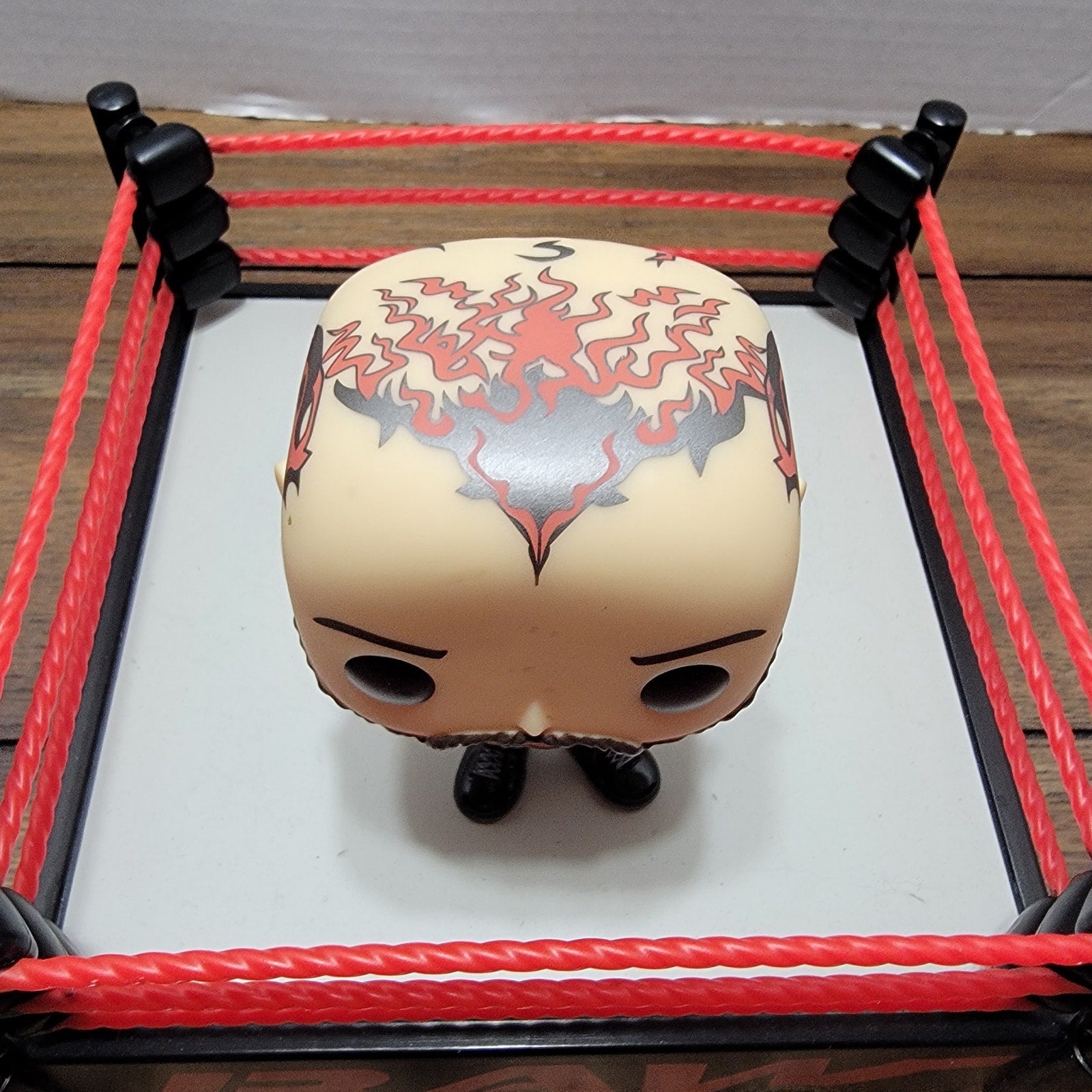 Set of 5 Funko POP! WWE RAW Wrestling Ring and 4 Vinyl Figures