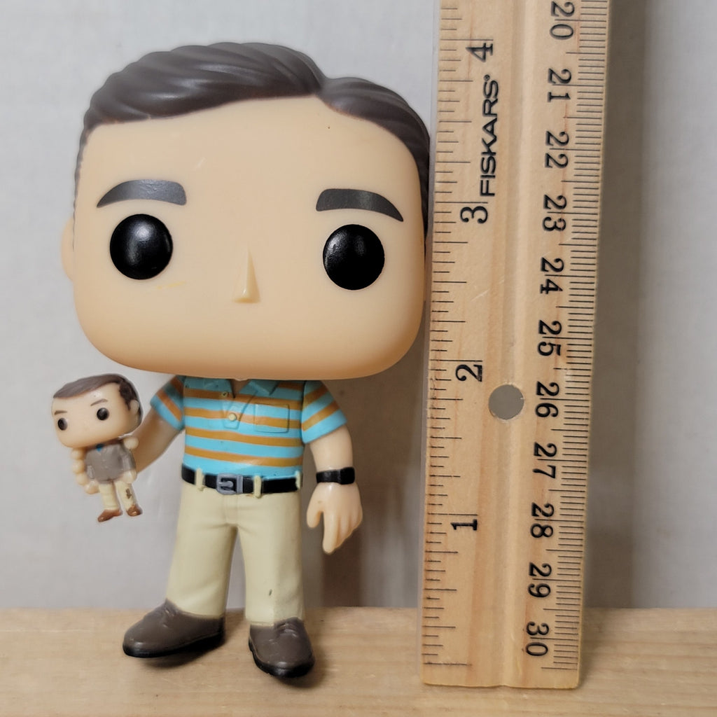 Funko Pop! The 40 Year Old Virgin Andy Stitzer Holding Oscar Goldman