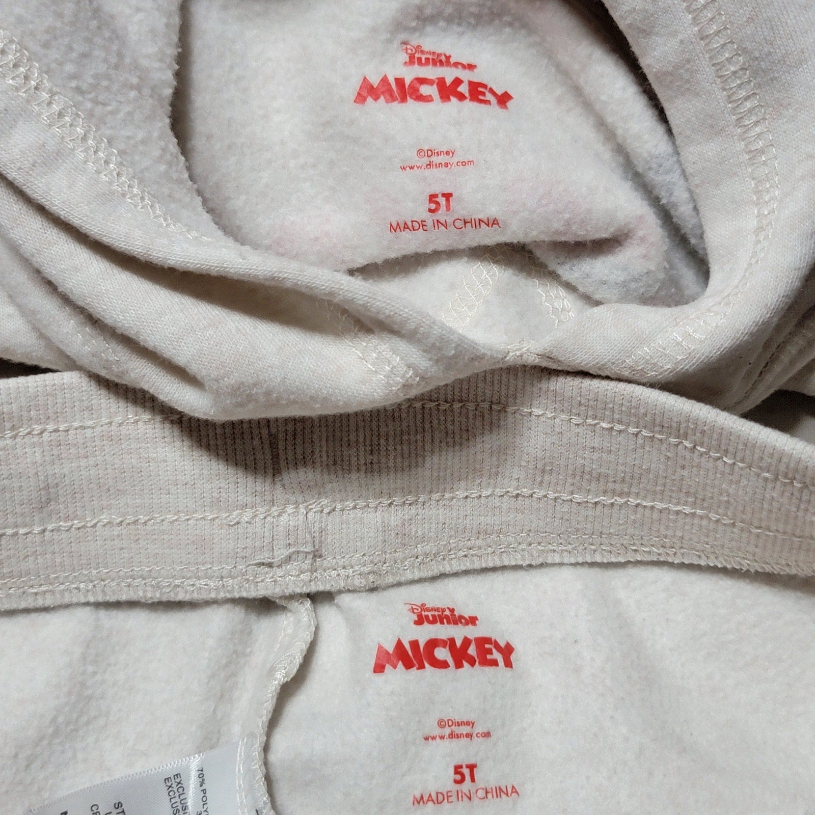 2 Pc Toddler Disney Mickey & Friends Hoodie & Sweatpants Jogger Set - Size 5T