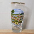 VINTAGE German Souvenir Beer Glass w/ Gold Rim "Baumholder"