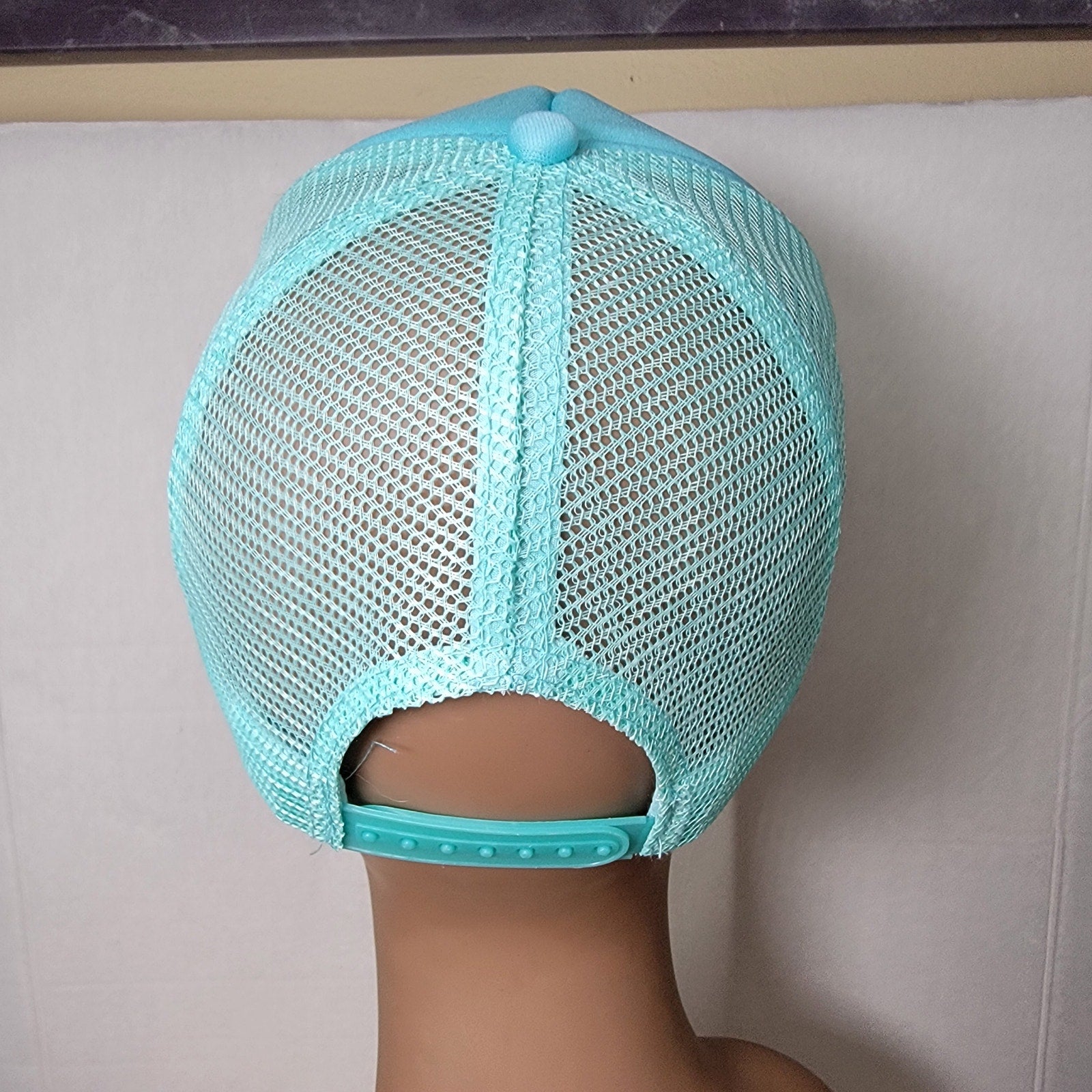 "Somebody's Problem" Turquoise Snapback Trucker Hat w/ Chain