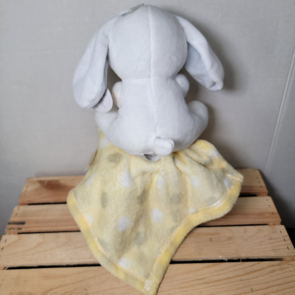 Little Beginnings White Puppy Plush & Yellow Dot Lovey - NWT