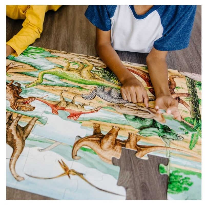 Melissa & Doug Prehistoric World Dinosaurs 48 Piece Floor Puzzle