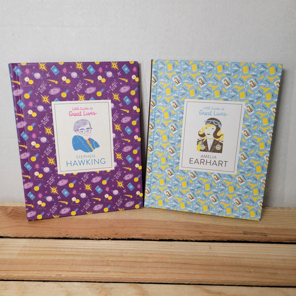 Set of 2 Little Guides To Great Lives: Amelia Earhart & Stephen Hawking