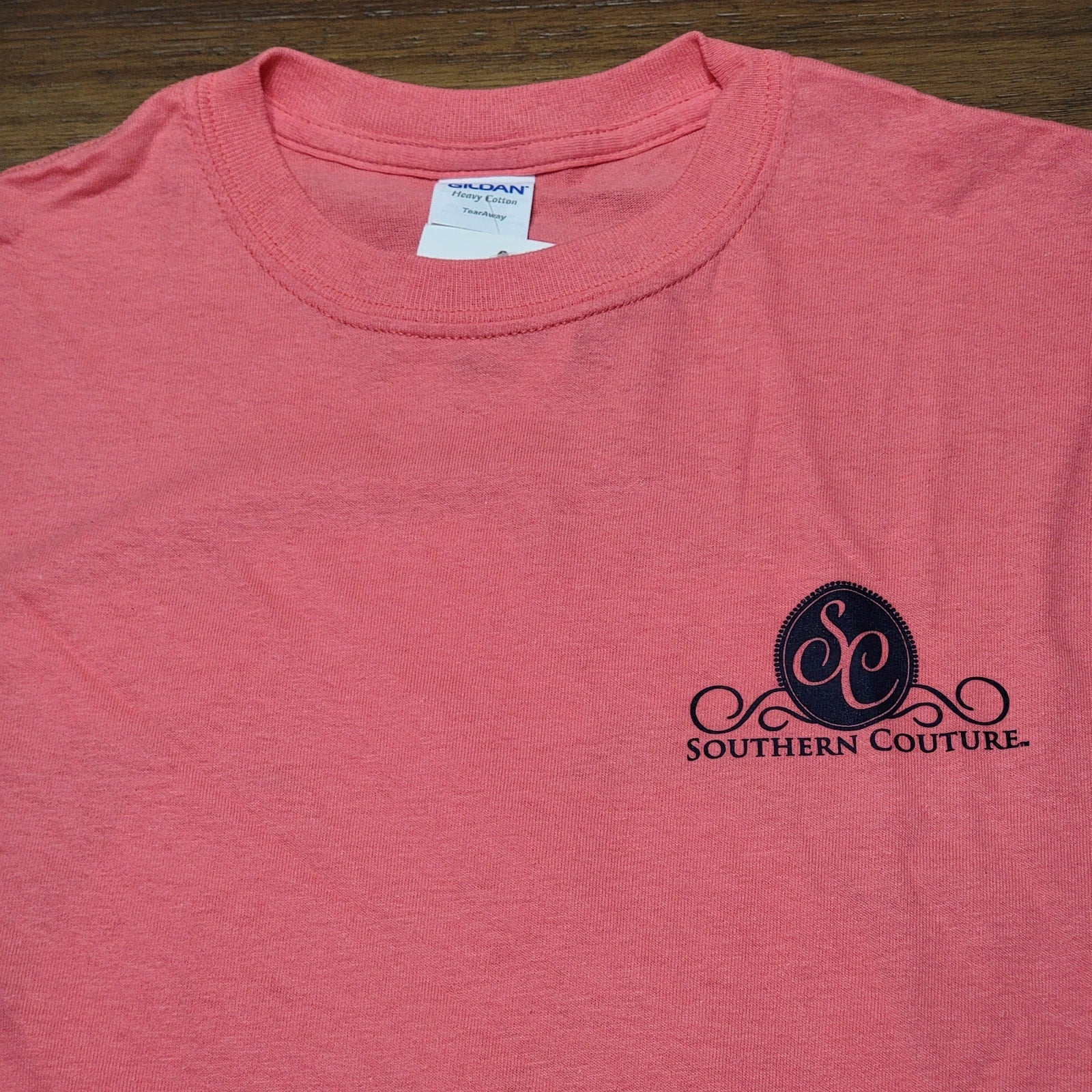 Southern Couture Coral Tee Cow "Be Your Own Kind Of Beautiful" -Size Medium NWT