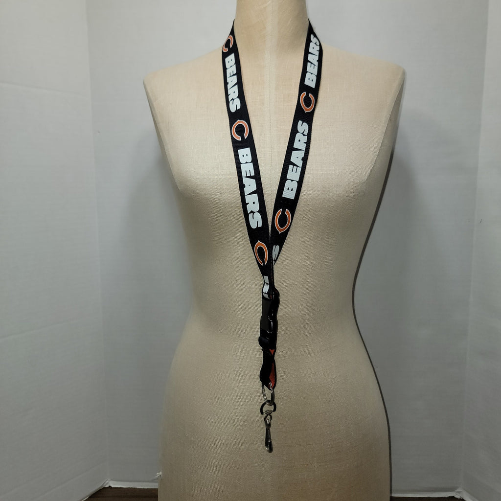 Chicago Bears Reversable Lanyard w/ Removable Clip - NWOT