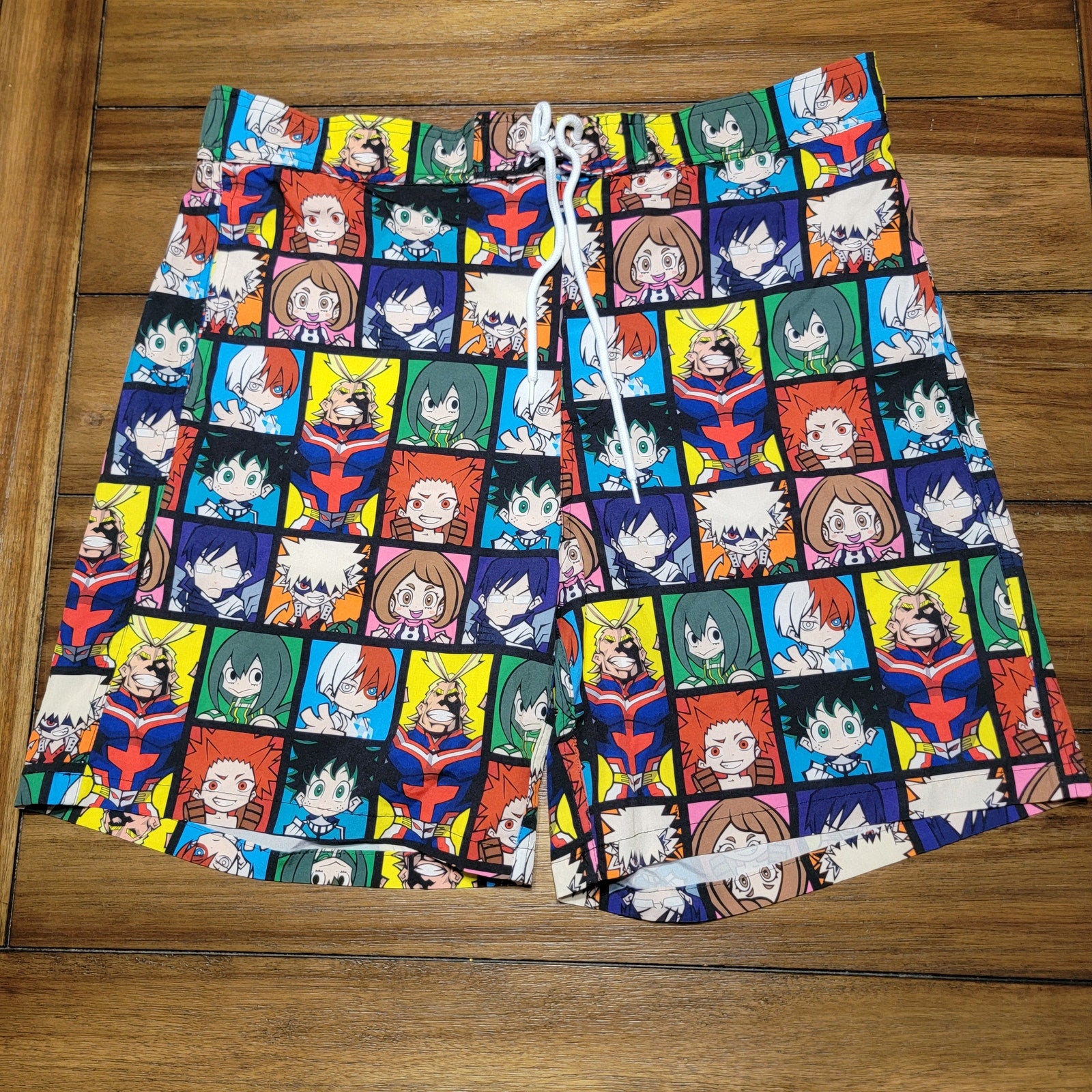 My Hero Academia Character Squares Swim Trunks - Size XL (40-42)