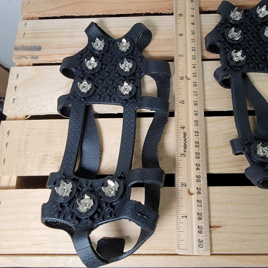 1 Pair of Slip-On Rubber Ice Cleats - Size Small
