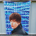 Bravado Justin Bieber Purple & White Stripe Lightweight Fleece Throw - 50" x 60"