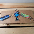 Set of 3 Hawaii Plastic Keychains