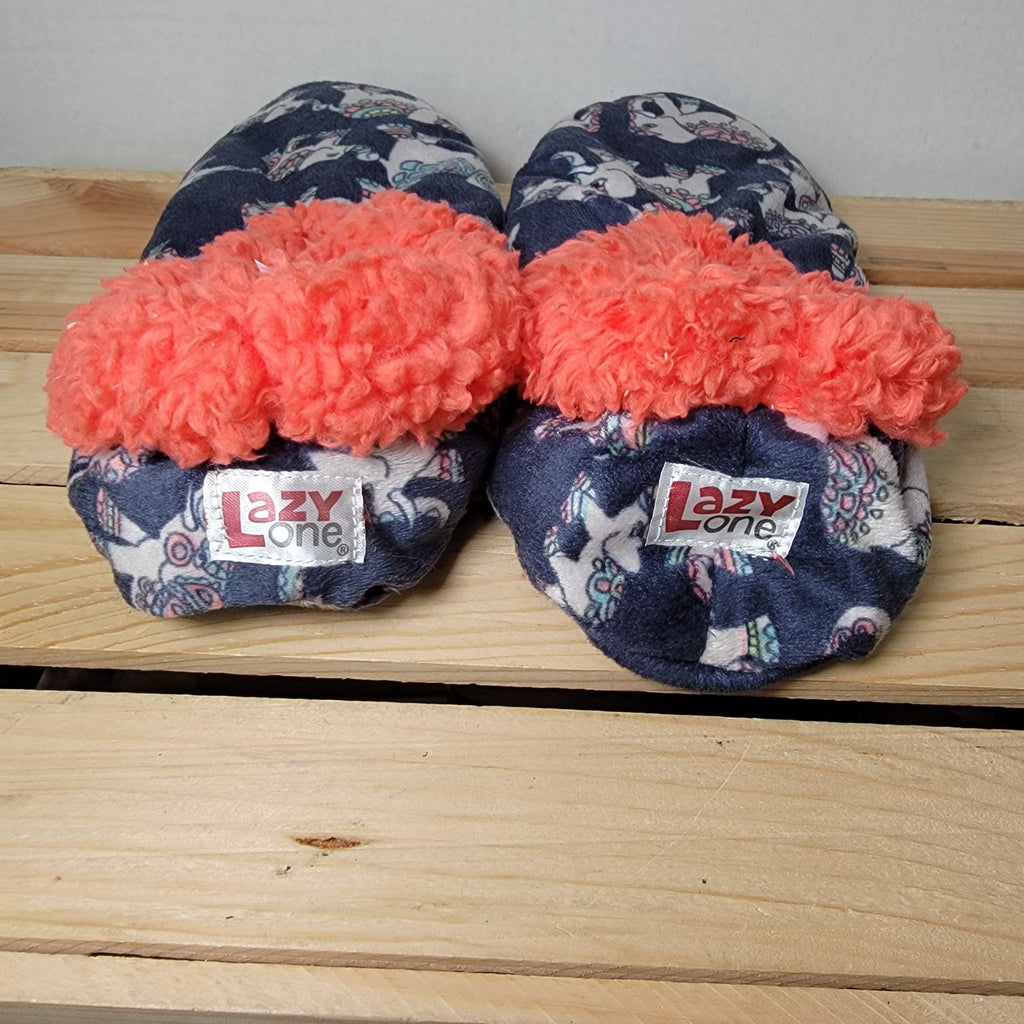 Lazy One House Slippers w/ Elephants - Size L/XL (7-9)