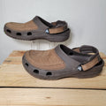 Crocs Men's Yukon Vista Clogs in Khaki and Espresso Brown - Size 8