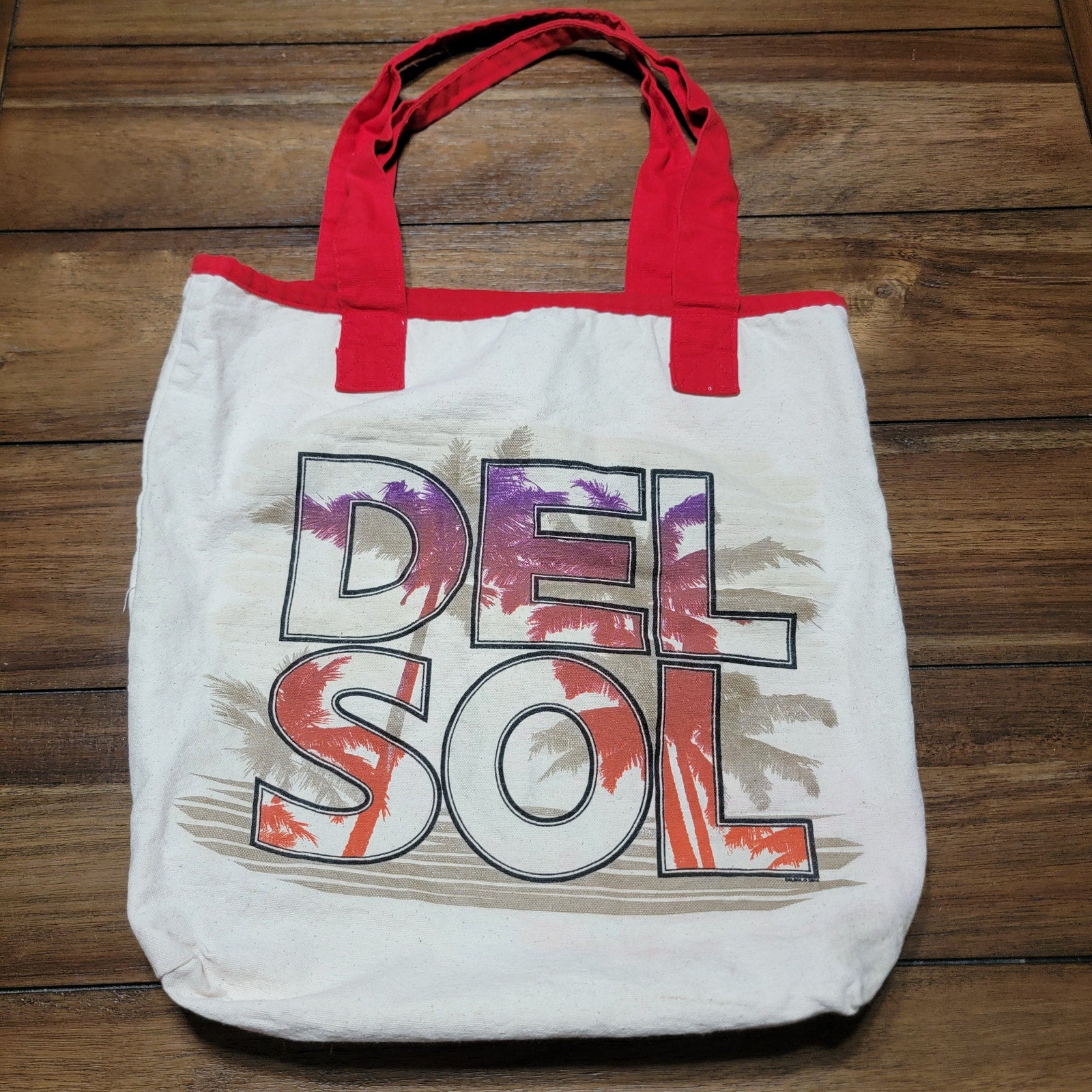 Del Sol Color Changing Canvas Bag w/ Palm Trees