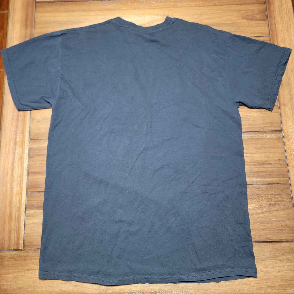 Austin Texas Black Unisex Tee (Gildan) Blacklight Design - Size Large