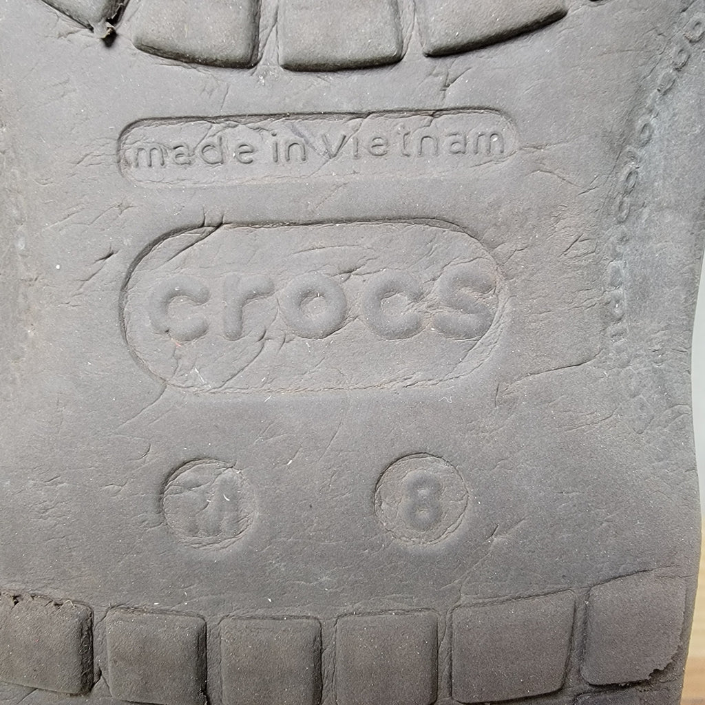 Crocs Men's Yukon Vista Clogs in Khaki and Espresso Brown - Size 8