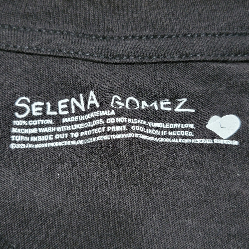 Selena Gomez Black Tee "Call Me When You Break Up" - Size Large