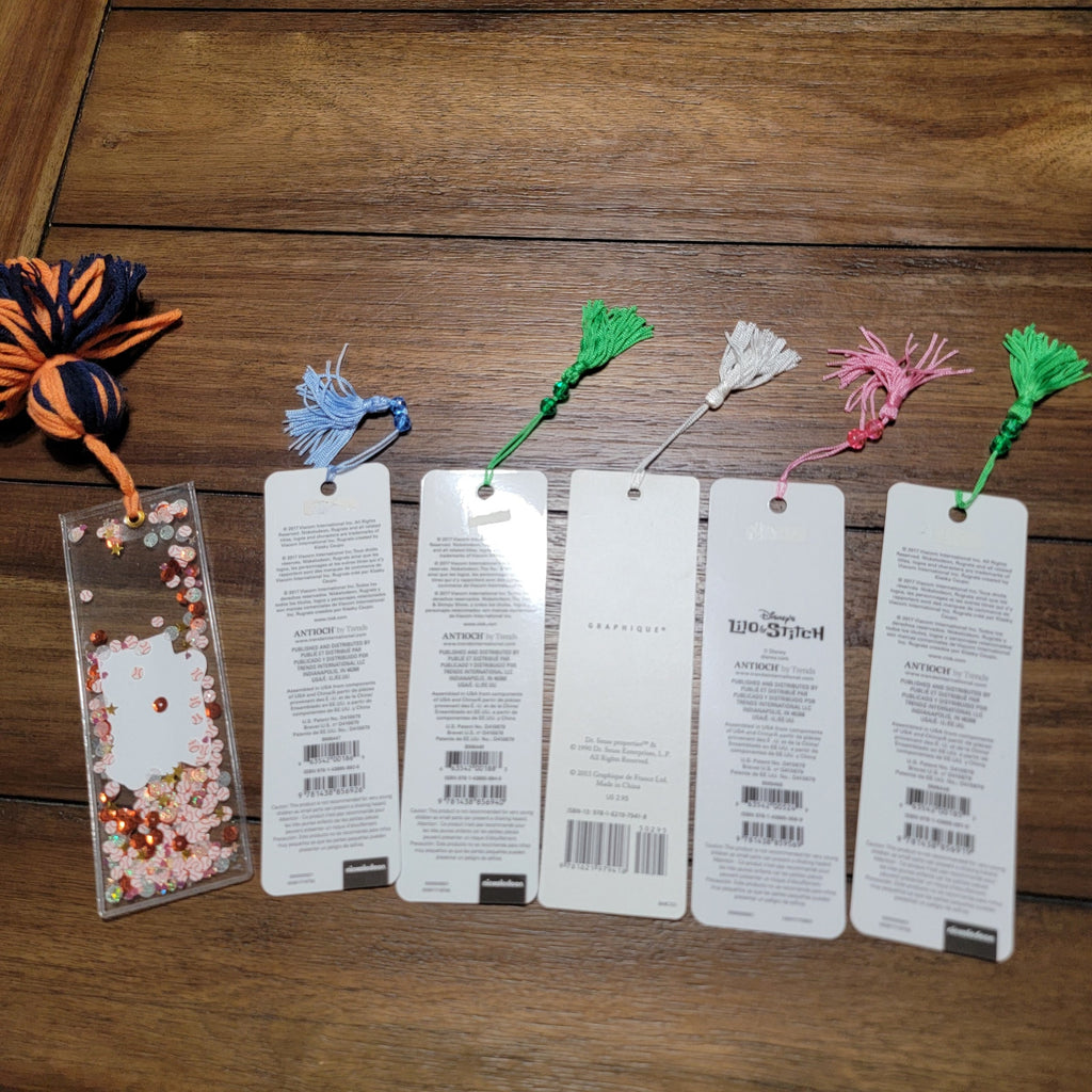 Set of 6 Kids Variety Cartoon Bookmarks