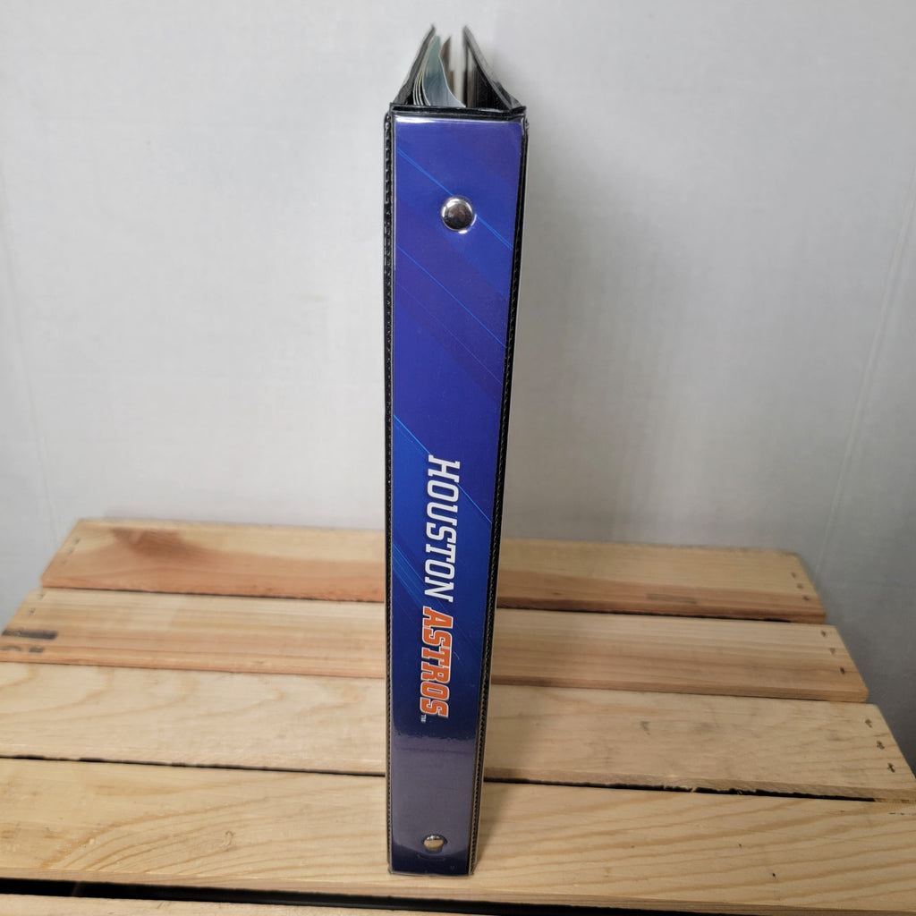 MLB Houston Astros Binder w/ 3 Decals, Astros Pencil Bag & Dividers
