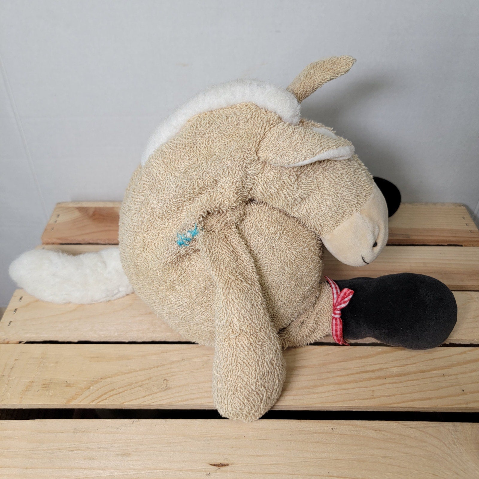 Plush Bean Bag Heavy Bottom Terry Cloth Donkey w/ Band-aids